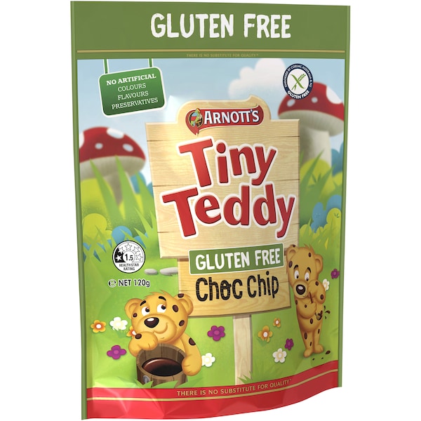 Gluten Free Tiny Teddy Choc Chip Biscuits