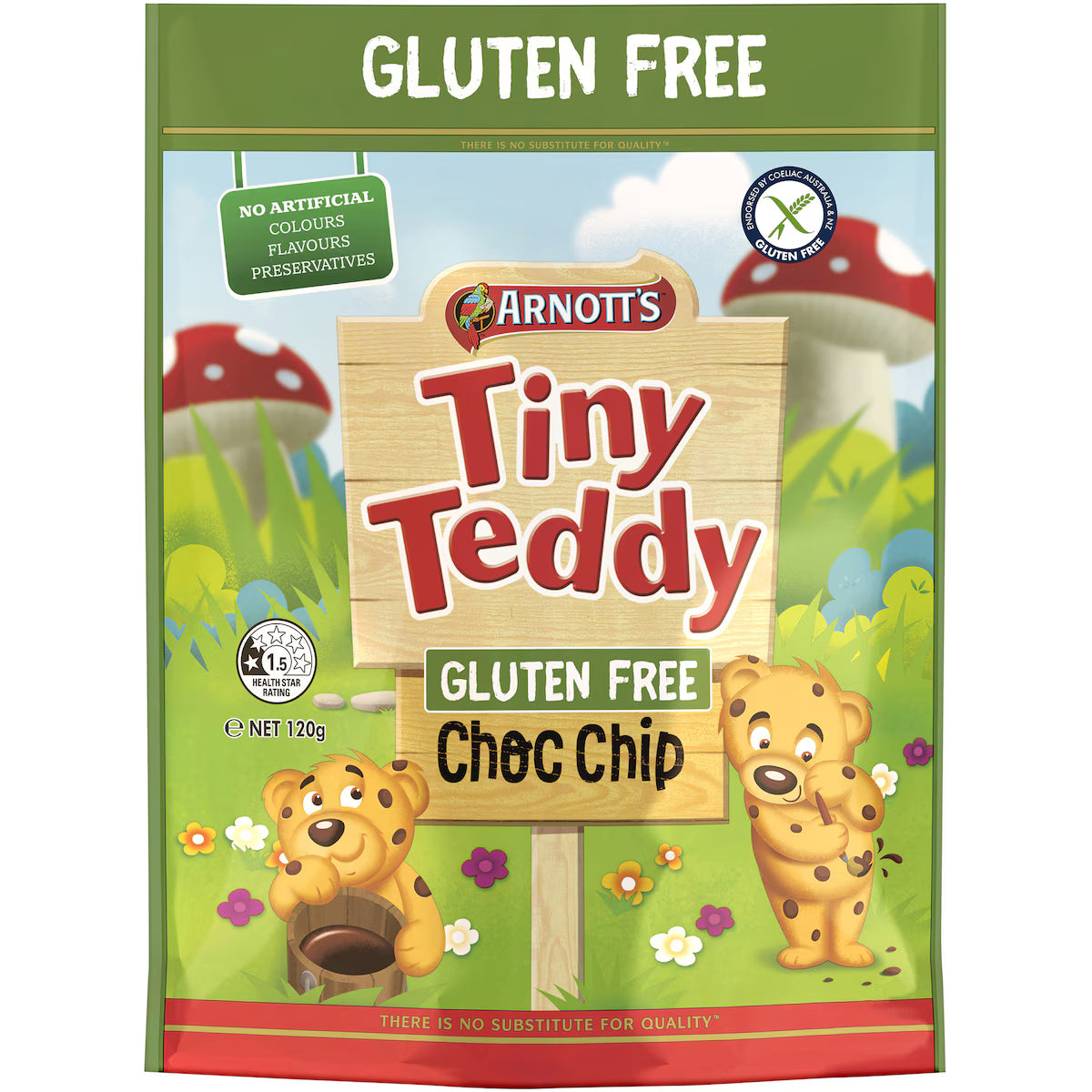 Gluten Free Tiny Teddy Choc Chip Biscuits