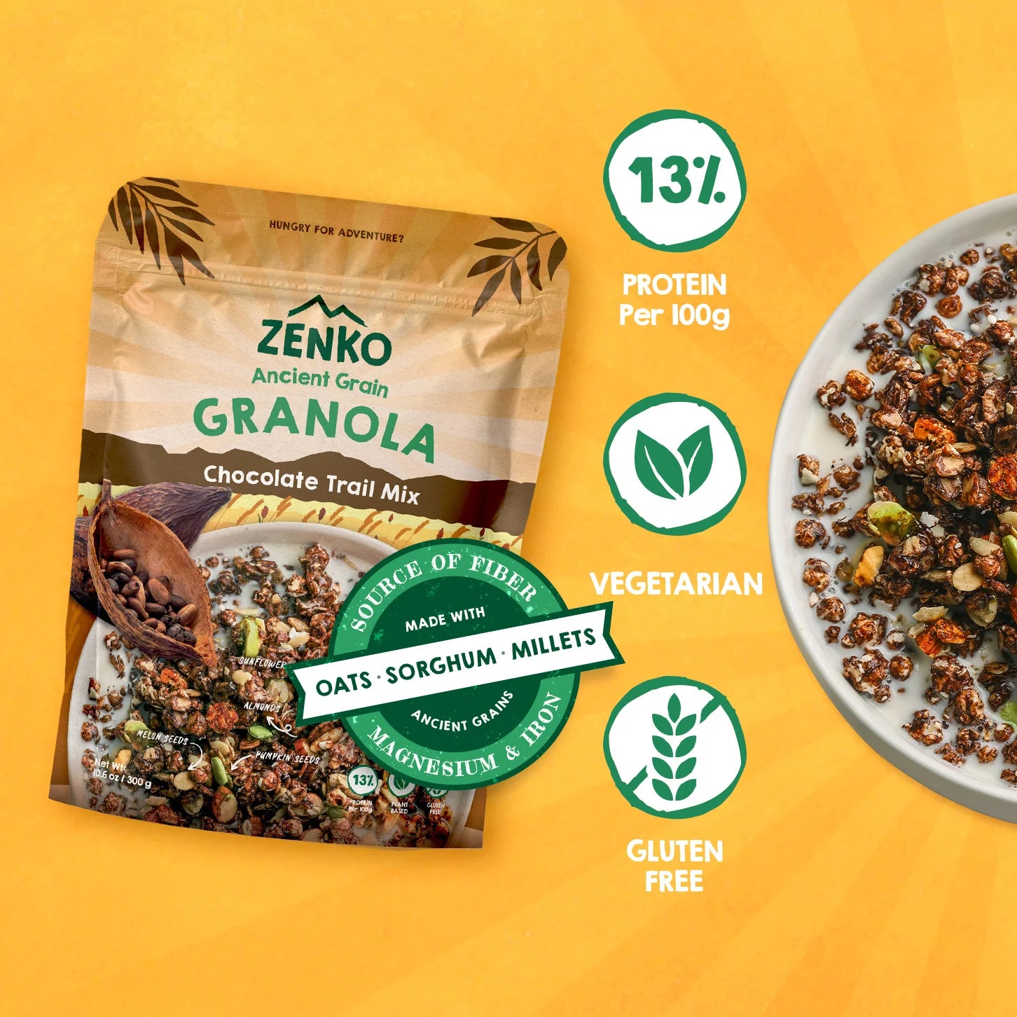 Zenko - Ancient Granola Chocolate Trail Mix