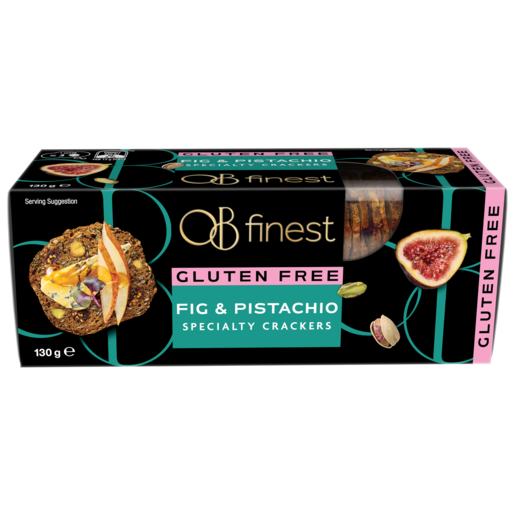 OB Finest - Gluten Free Fig and Pistachio specialty crackers