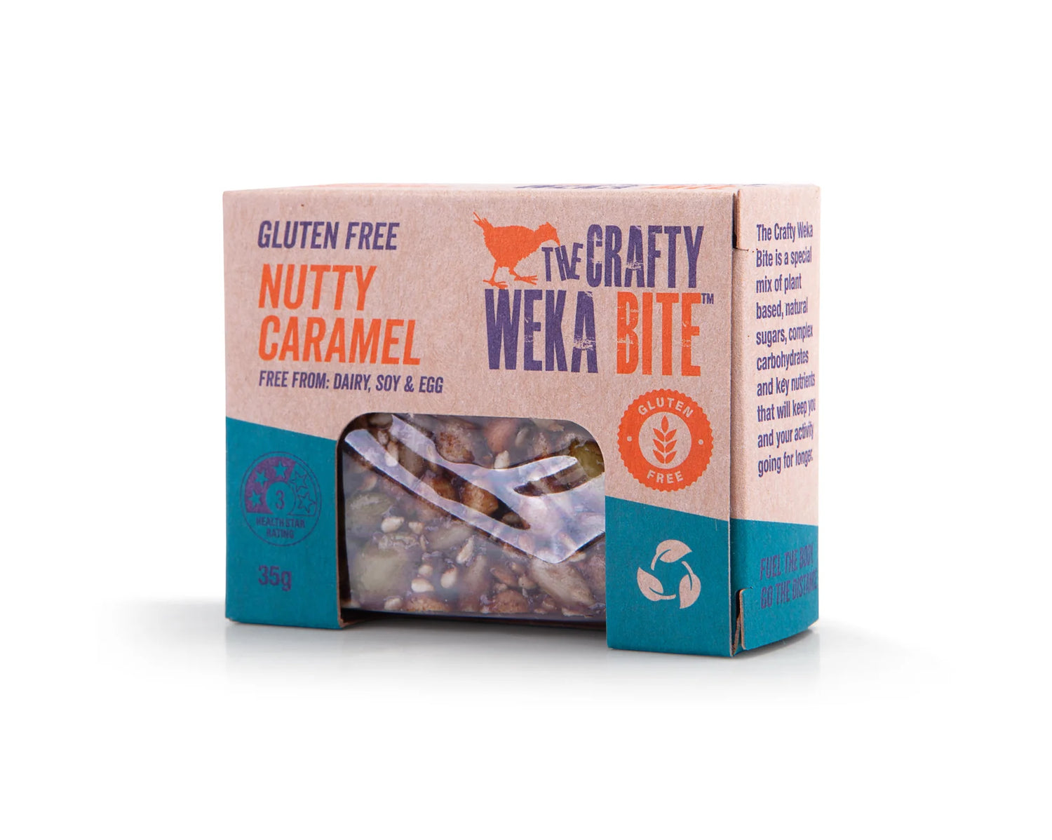 Nutty Caramel Flavour Gluten Free Snack Bars