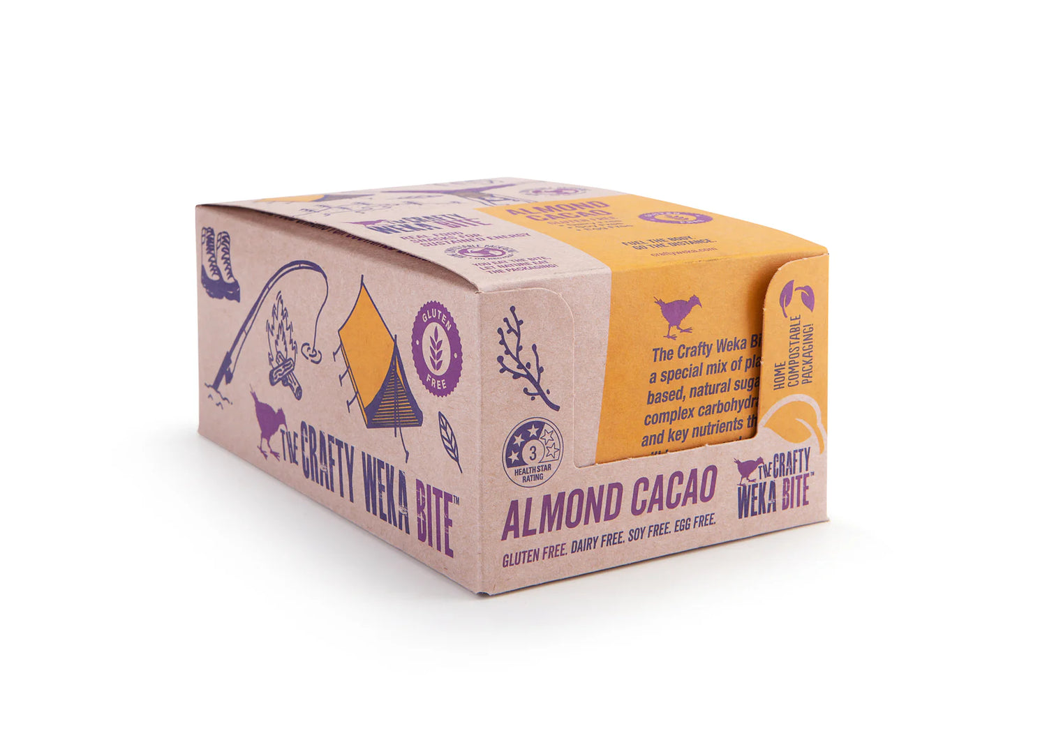 Almond Cacao Flavour Gluten Free Snack Bars