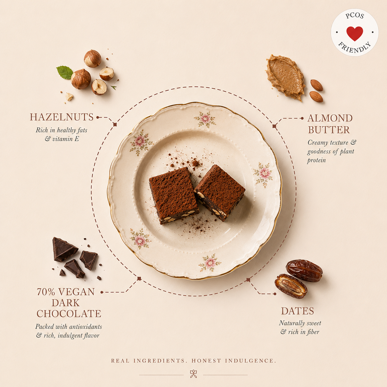 Cacao Hazelnut & Date Fudge (Pack of 5)