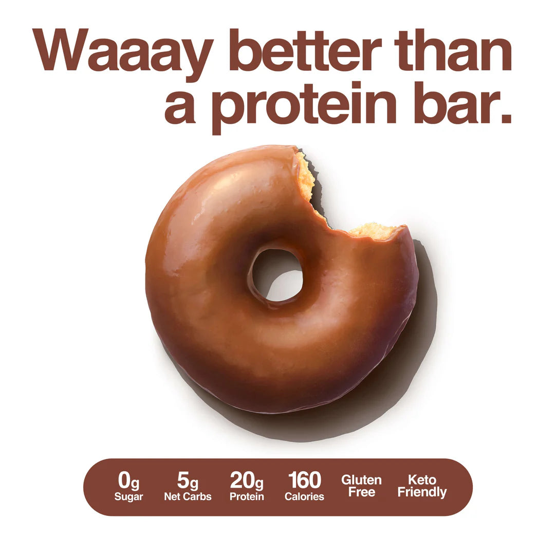 Legendary Chocolate Dipped Protein Donuts