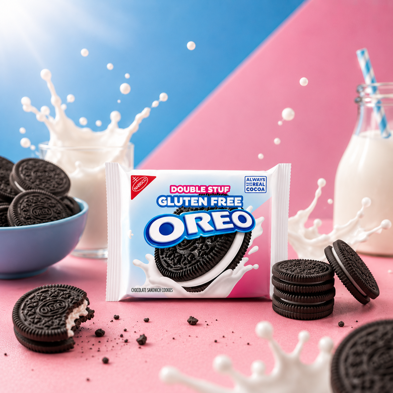 OREO - Double Stuf Chocolate Flavour Gluten Free 340g