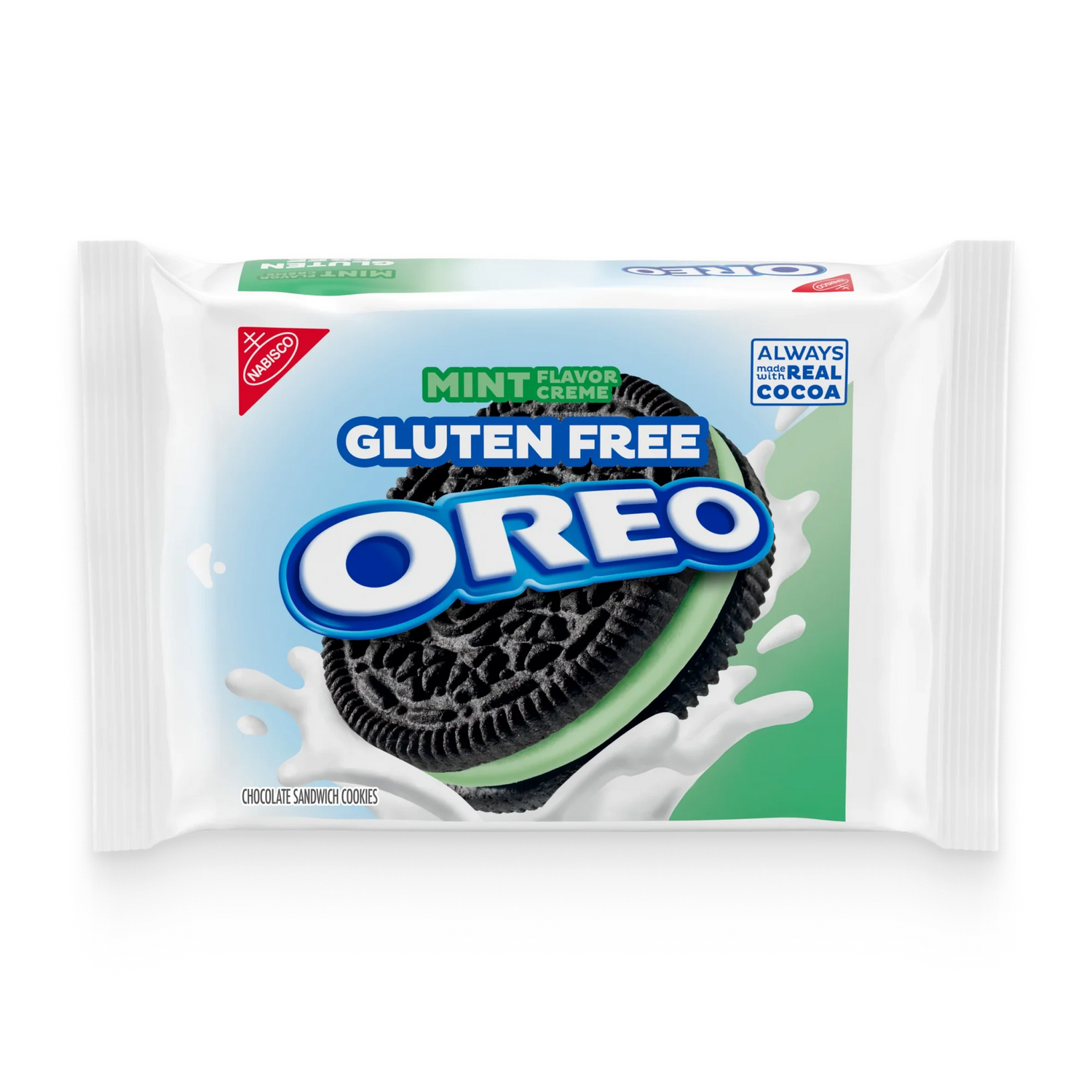 Oreo Gluten Free Mint Creme Chocolate Sandwich Cookies