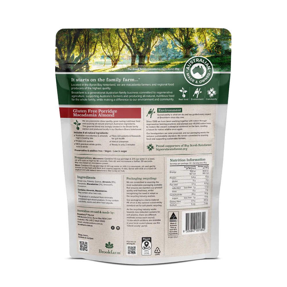 Brookfarm - Gluten Free Porridge