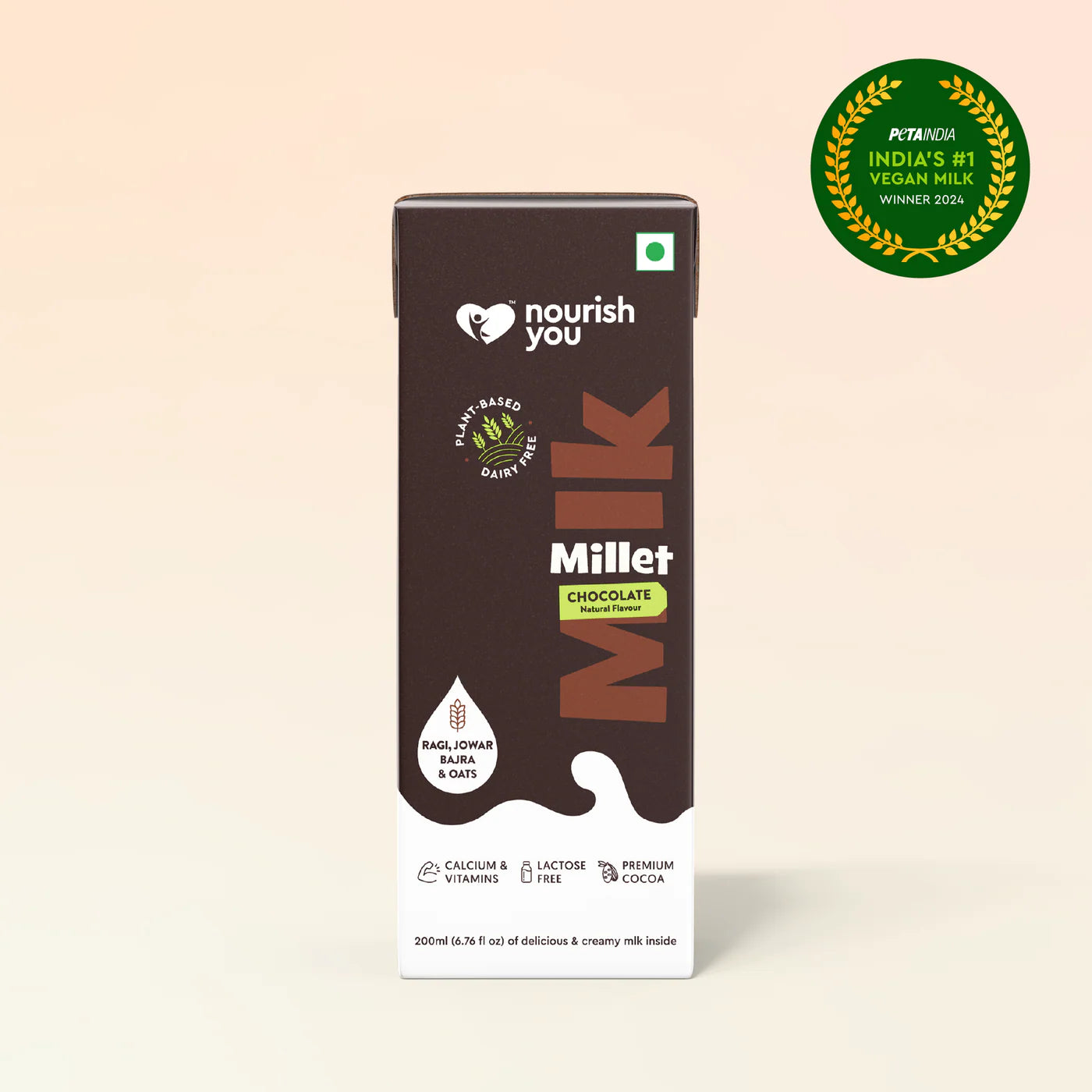 Millet Milk - Chocolate - 200 ml (Pack of 3)