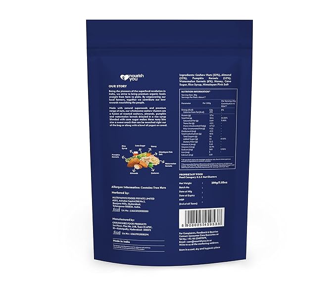 Yummy Cashew Clusters 250g