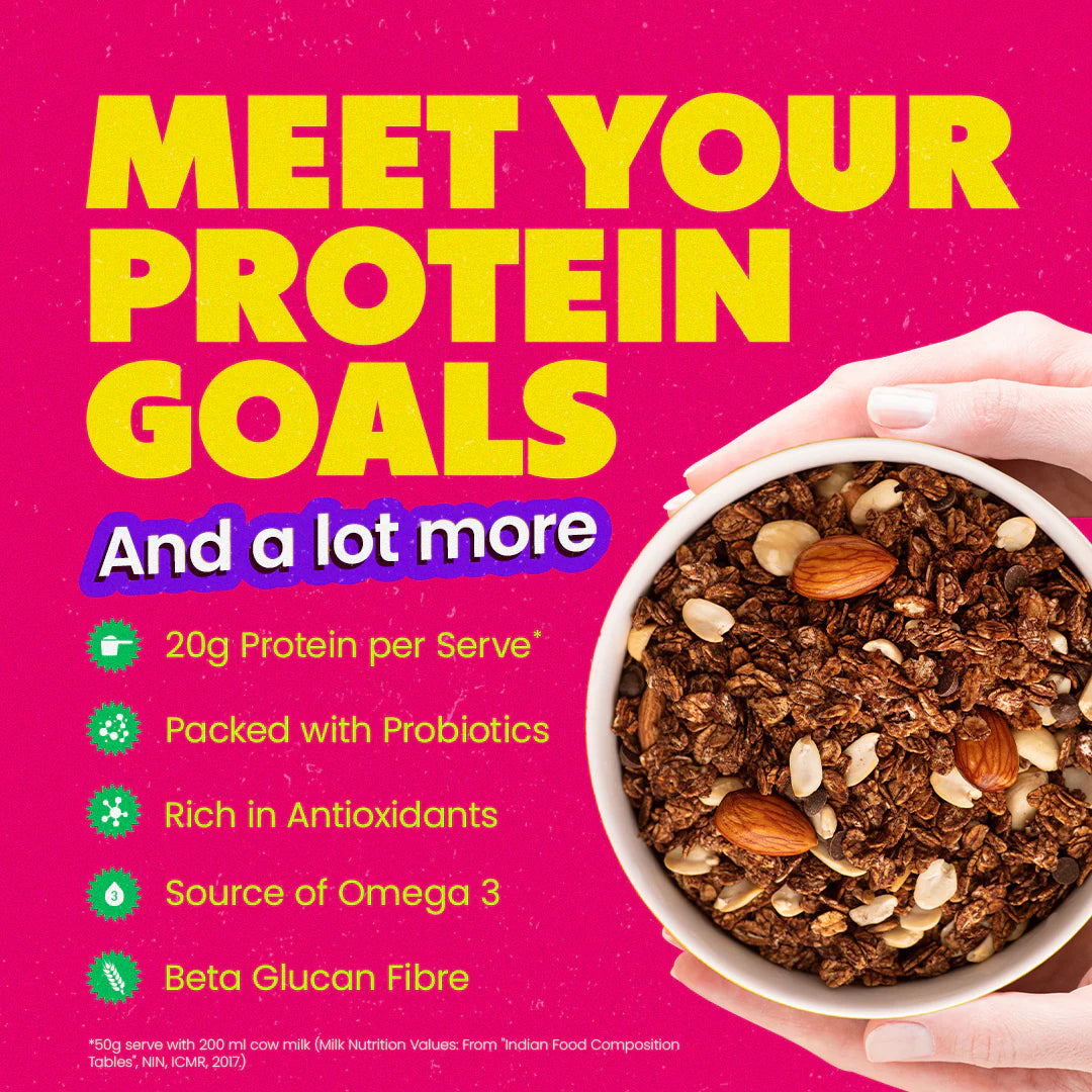 High Protein Muesli - Choco Almond Cranberry - 350g