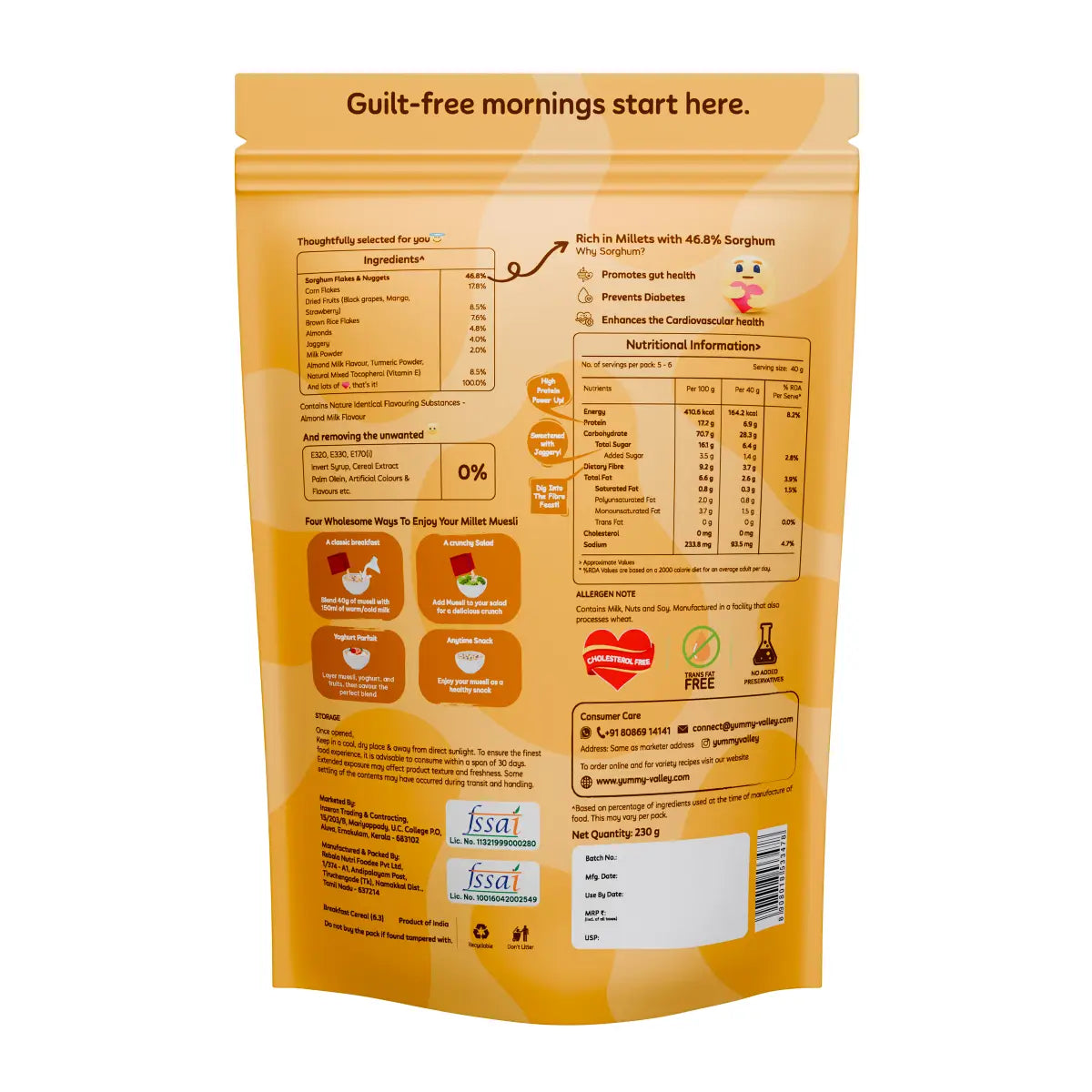 Muesli – Almond Milk Delight - Yummy Valley - 250g