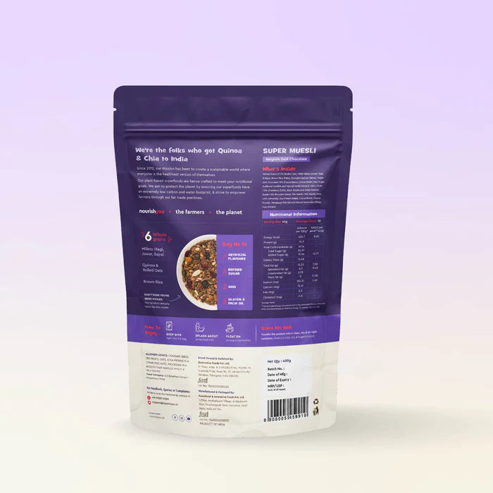 Belgian Dark Chocolate Muesli 400g