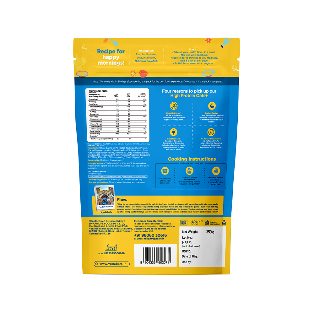 Super Oats - High Protein Oats Choco Almond - 350g