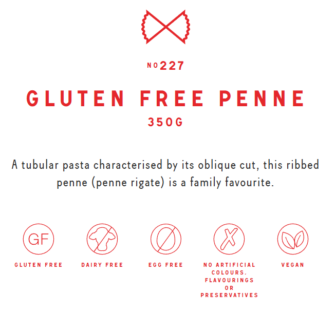 Gluten Free Penne Pasta (San Remo)