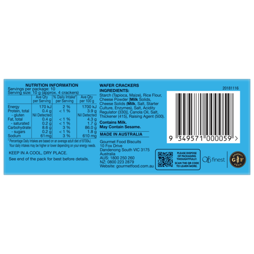 OB Finest Crackers - Original