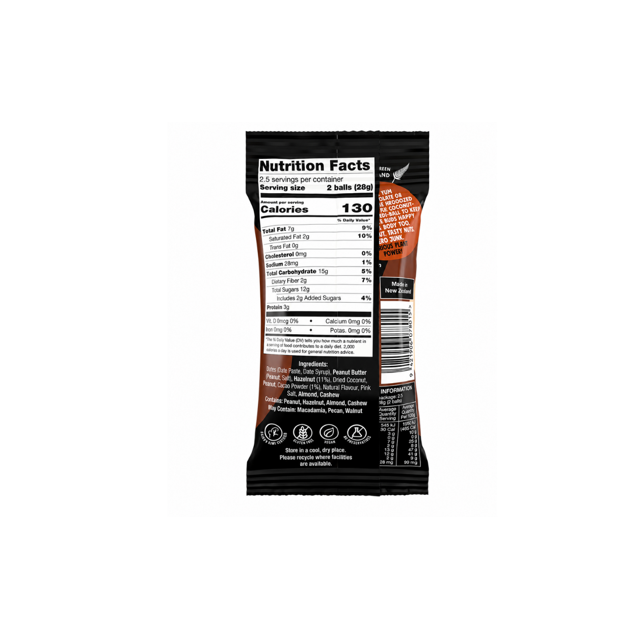 Frooze Balls Double Filled Pouch - Choc Hazelnut