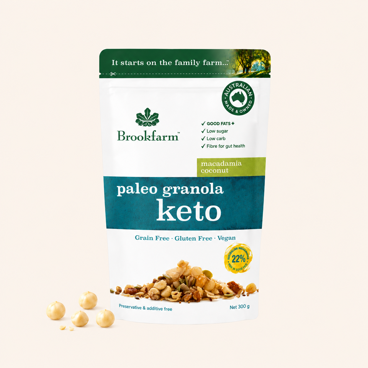 Brookfarm - Paleo Granola Keto Gluten Free 300g