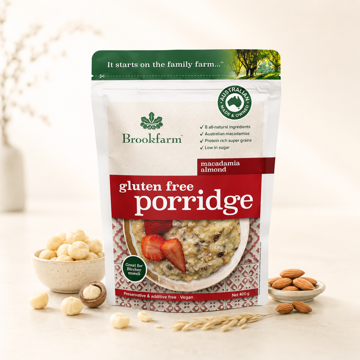 Brookfarm - Porridge Gluten Free 400g
