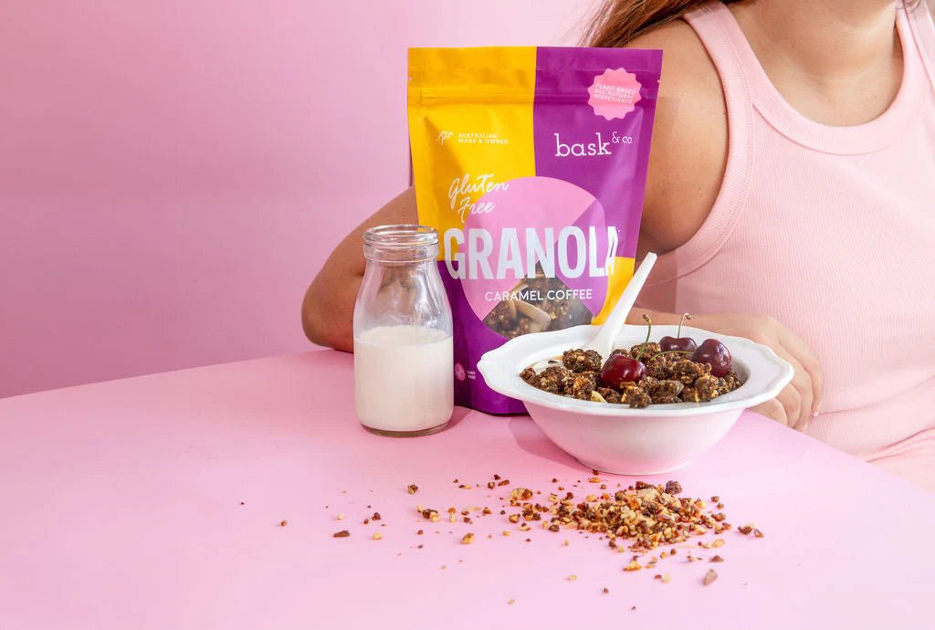 Gluten Free Granola Caramel Coffee