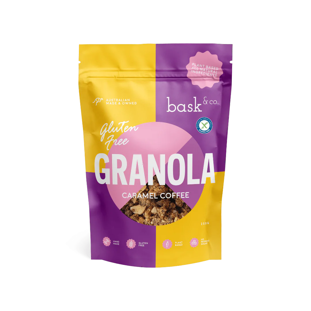 Gluten Free Granola Caramel Coffee