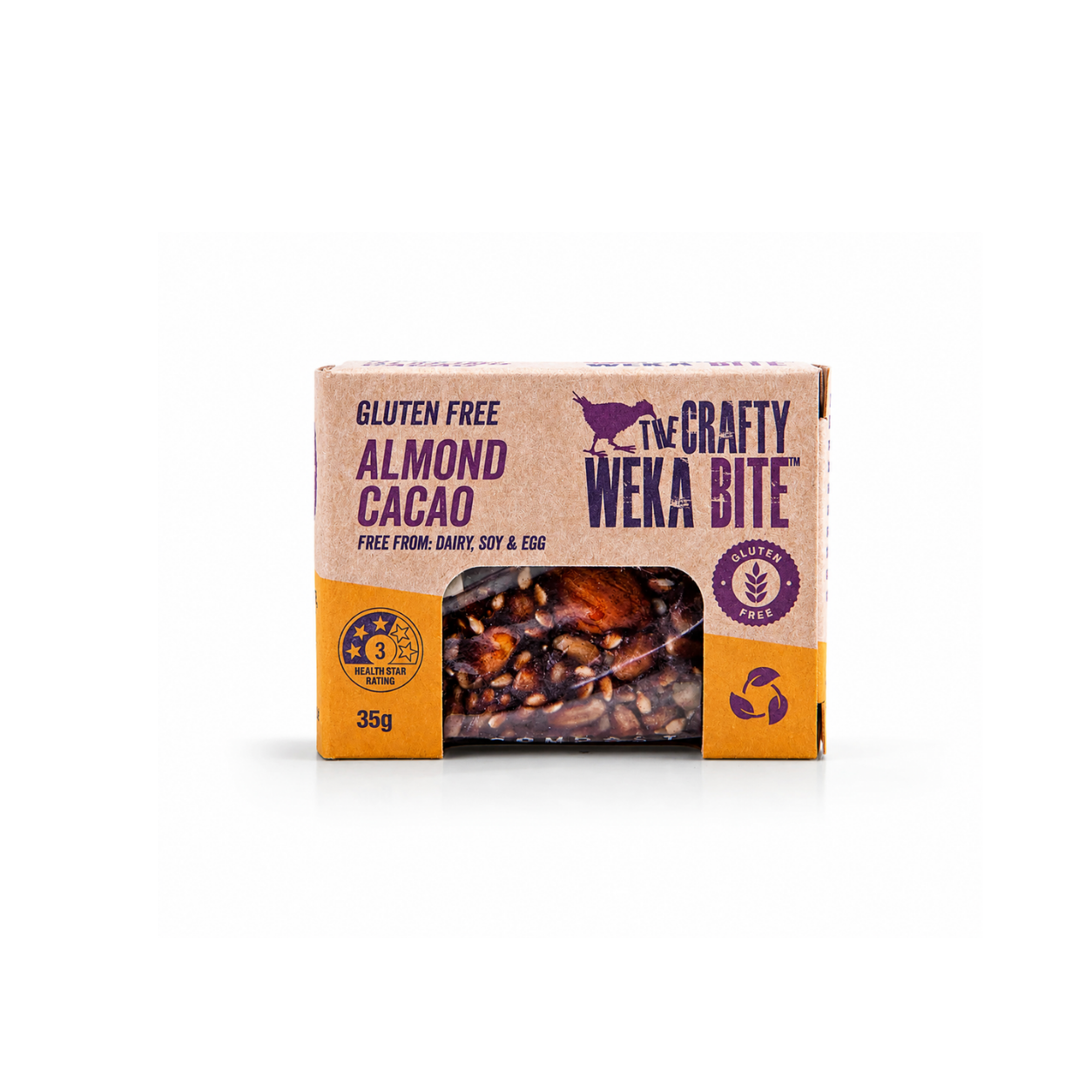 Almond Cacao Flavour Gluten Free Snack Bars
