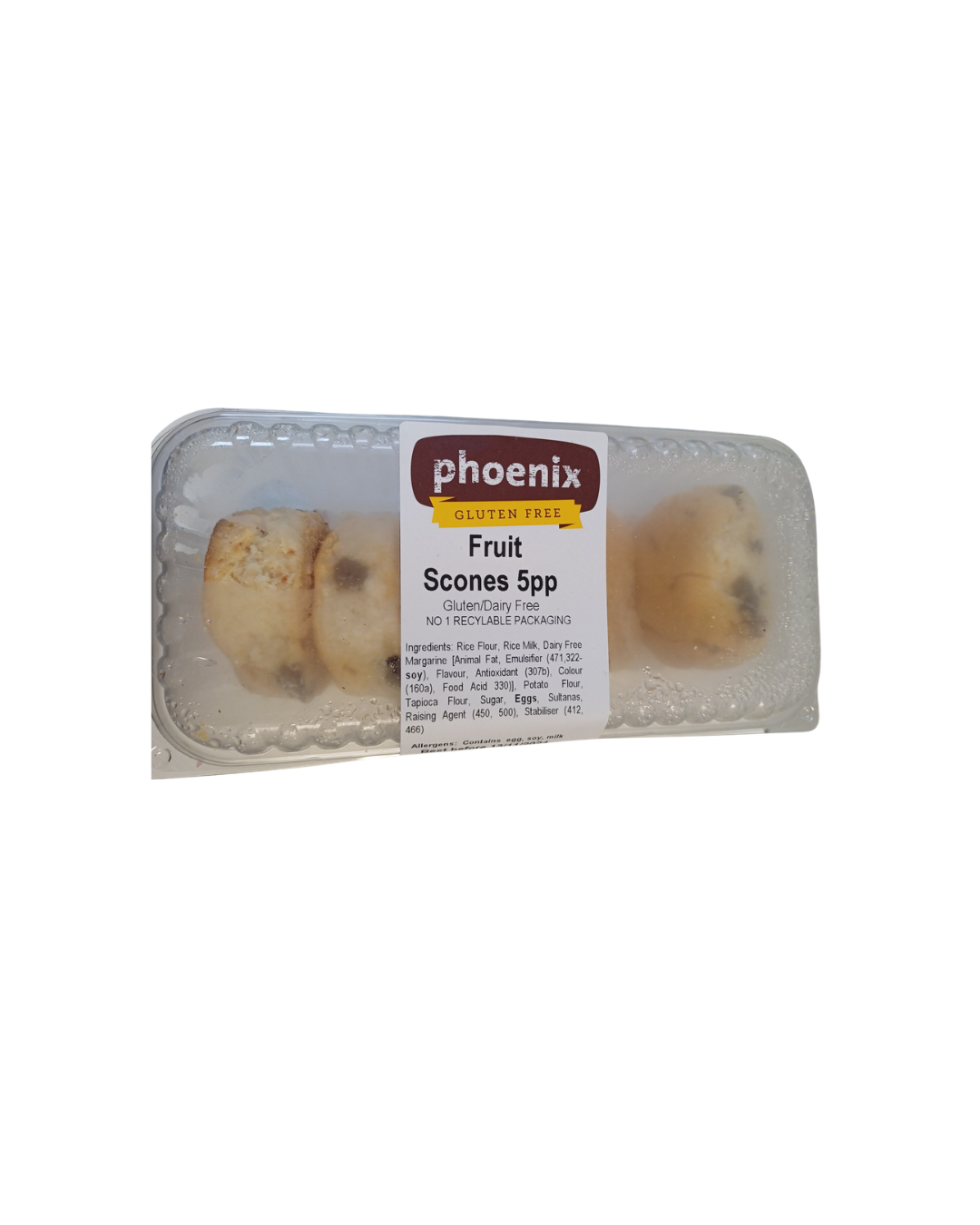 Phoenix Gluten Free Scones Fruit 5pp