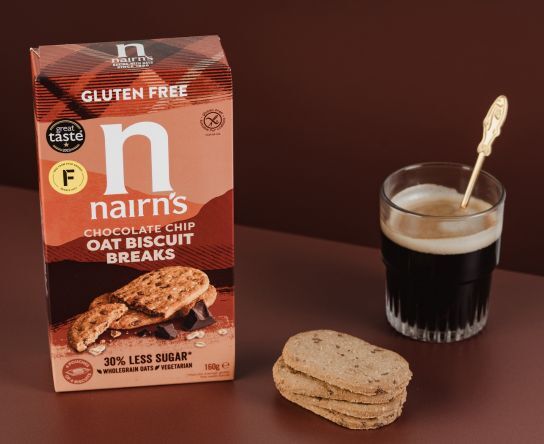 Nairn's Oat Biscuit Breaks (Gluten Free) - Chocolate Chip 160g (box of 12)
