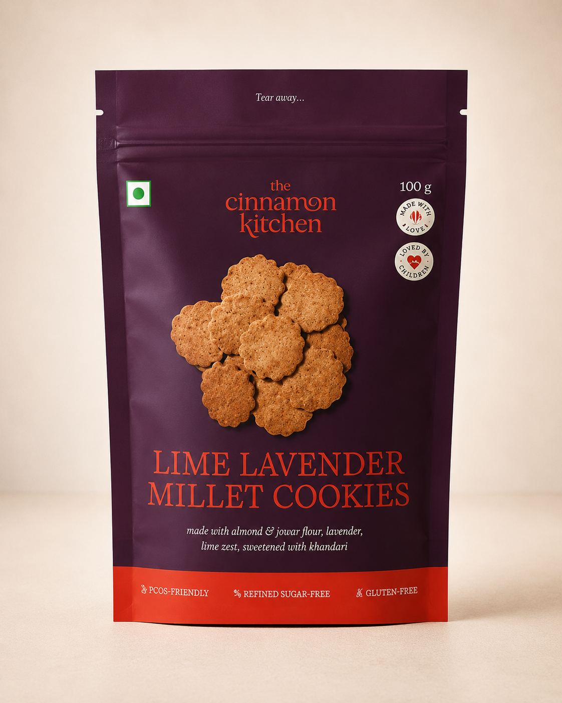 Lavender & Lemon Zest Cookies Vegan and Gluten Free 100g