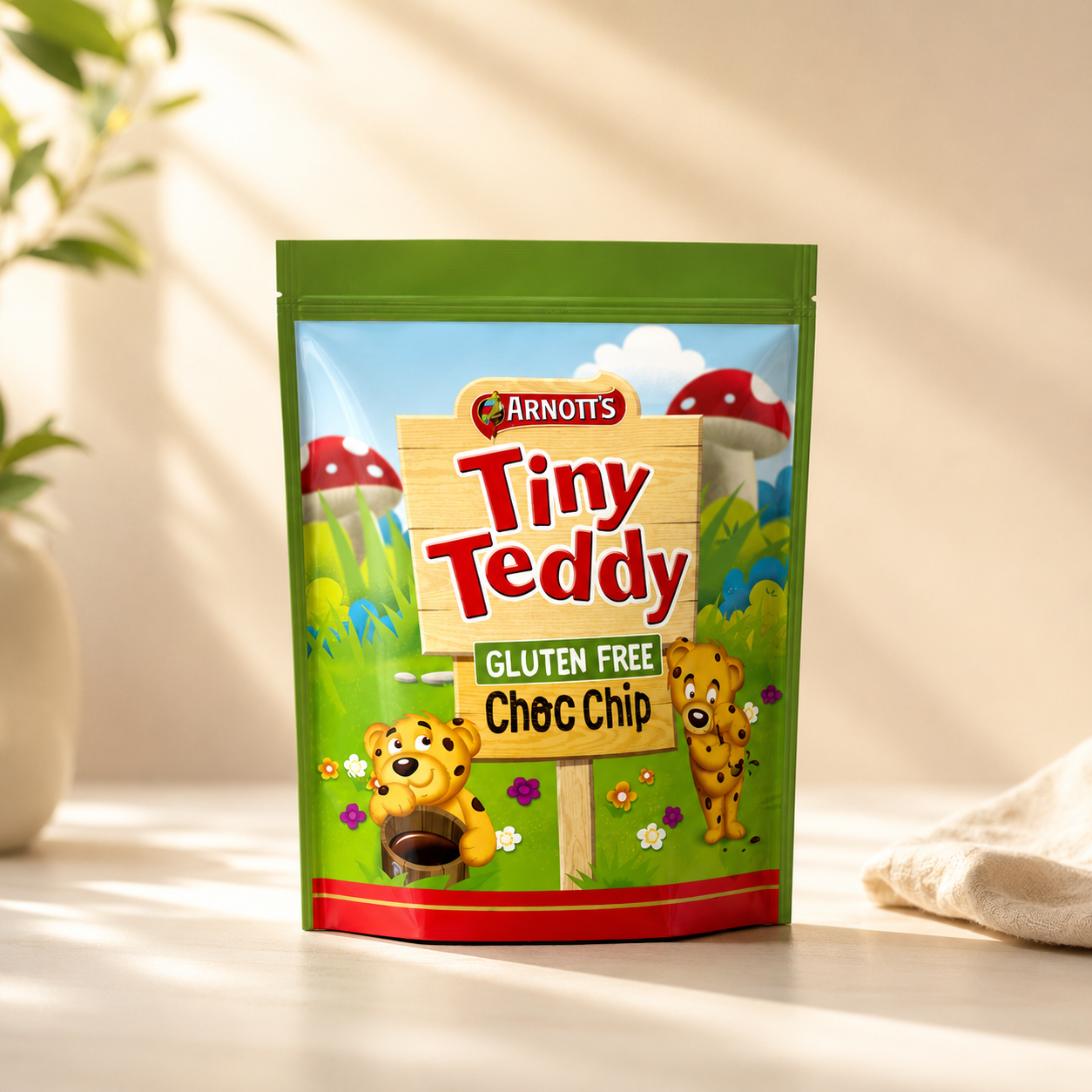 Arnott's - Tiny Teddy Choc Chip Biscuits Gluten Free 120g