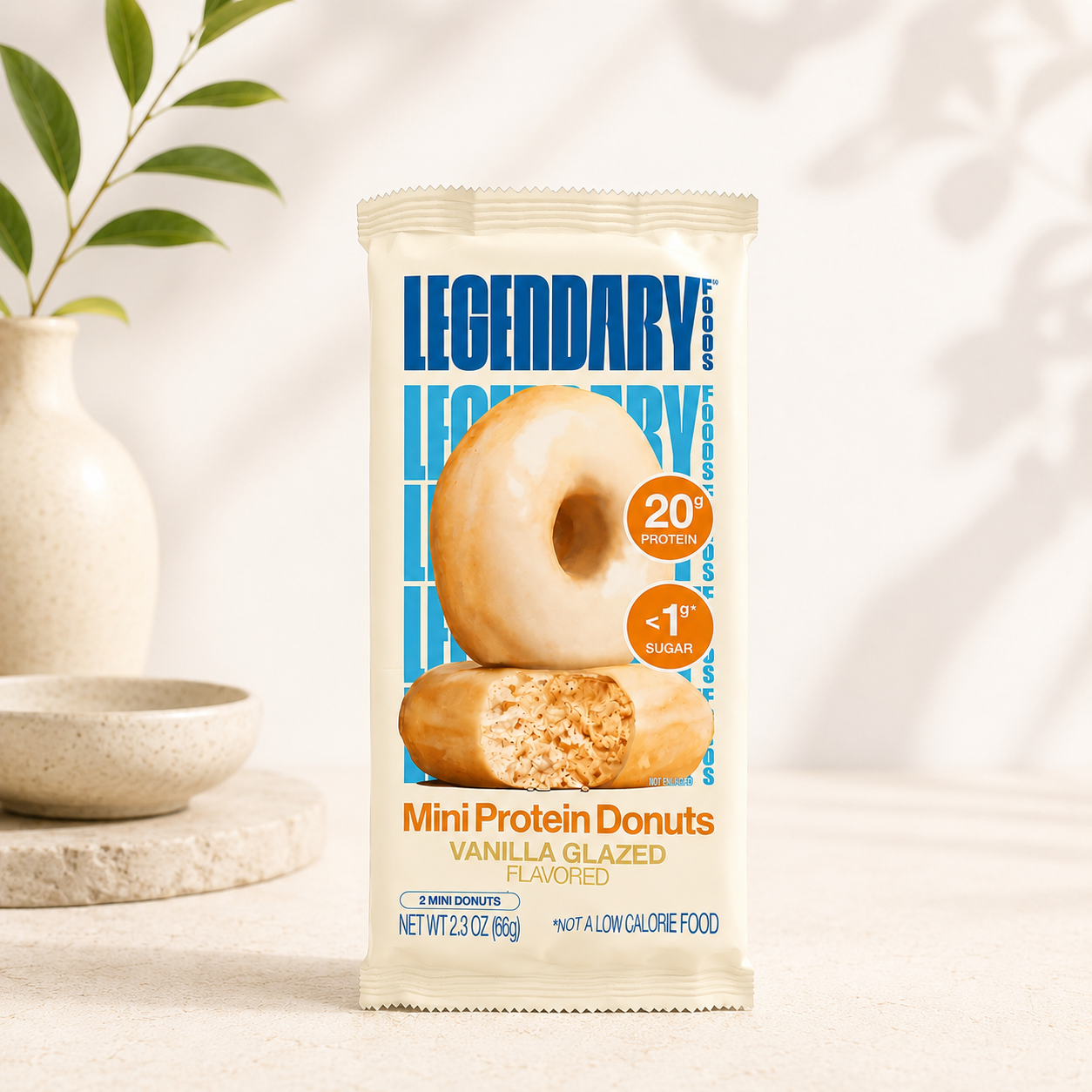 Legendary Foods - Vanilla Glazed Protein Donuts - 2 mini donut 61g